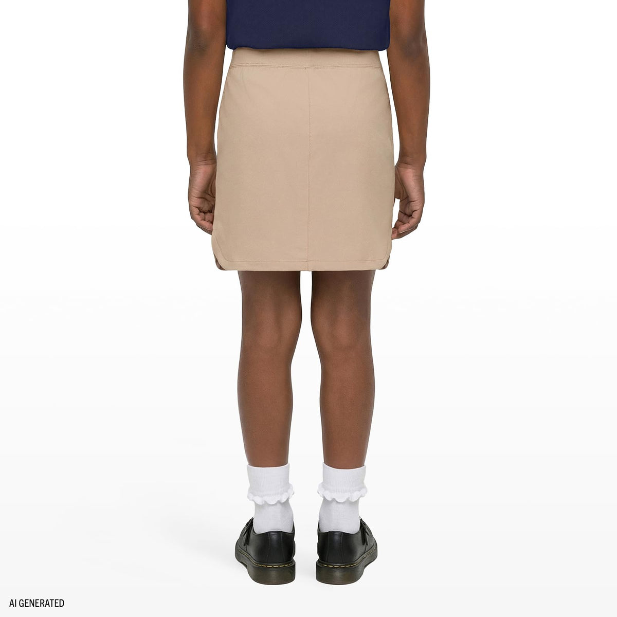 Izod Patinete Plisado para Uniforme Escolar Skort (Falda con pantalón Corto) para Niñas