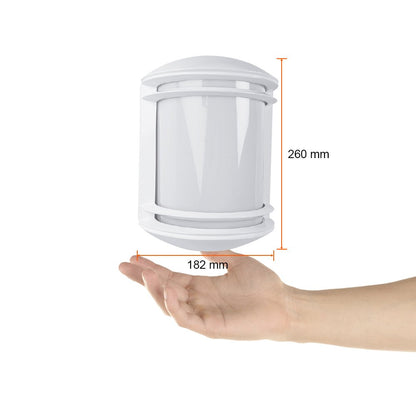 Tecnolite - Lámpara Exterior Urbino para Sobreponer en Muro y Pared de Color Satinado. Potencia 60 W, Base E27, Protección IP44 a Prueba de Polvo y Agua