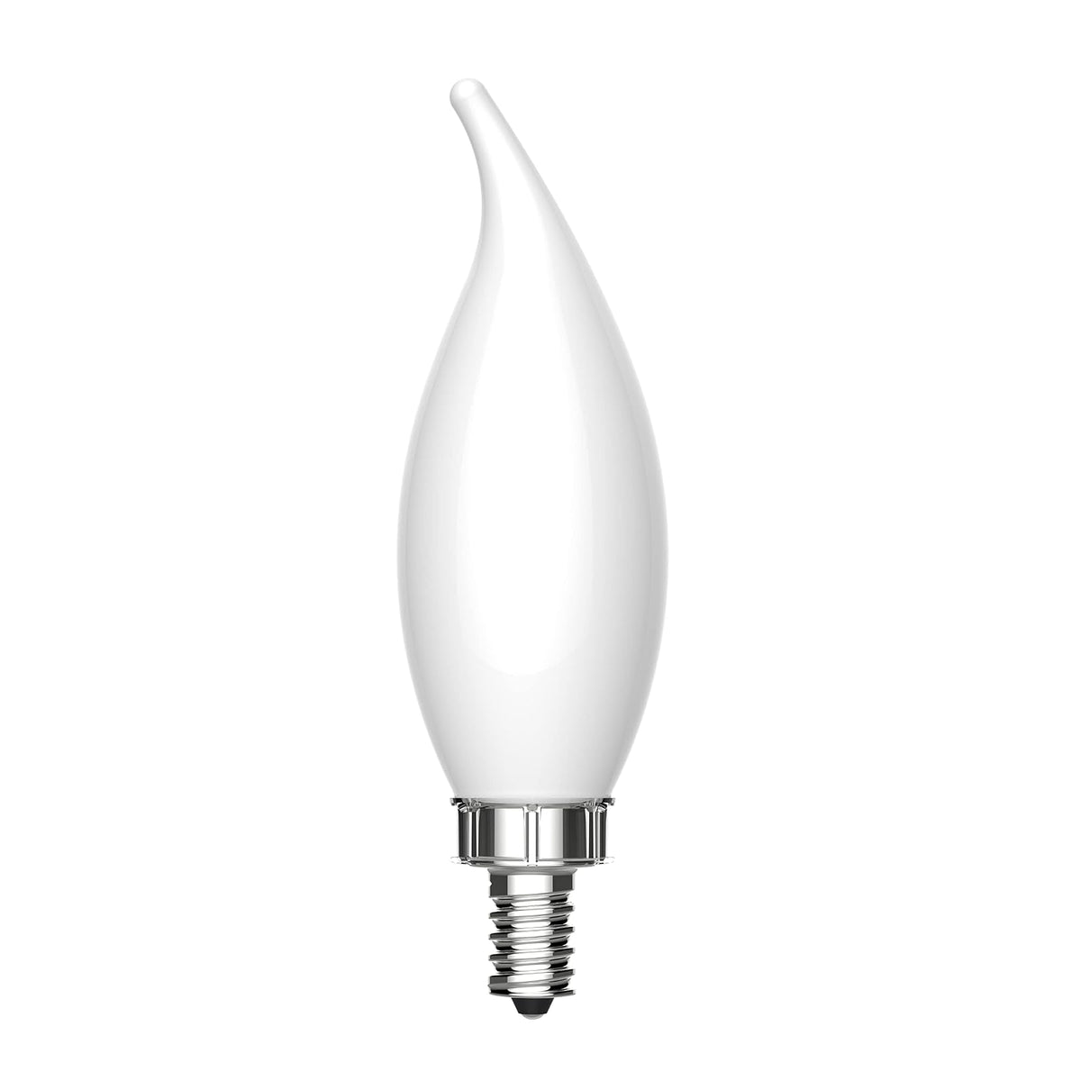 GE Relax - Bombillas LED, acabado esmerilado decorativo, reemplazo de 60 W, blanco suave, base de candelabro, regulable (paquete de 8)