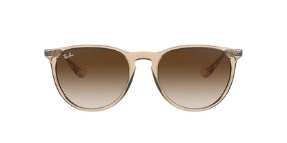 Lentes oscuros RB4171 Erika anteojos de sol redondas, RAY-BAN, Mujer, Black/Gold Mirror, 54 mm - 54 - Marrón