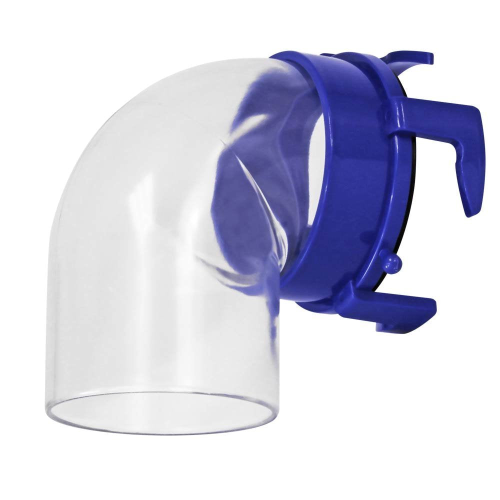 Prest-O-Fit 1-0020 Blueline - Adaptador de Manguera de 90°, Transparente