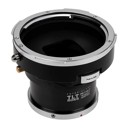 Fotodiox Pro TLT ROKR - Adaptador de Montaje de Lente de inclinación y Cambio para Lentes Pentax 6x7 a cámaras Nikon sin Espejo con Montura Z
