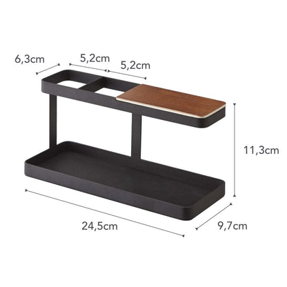 YAMAZAKI home Torre Desk Bar, Negro, 1 uds. por Paquete