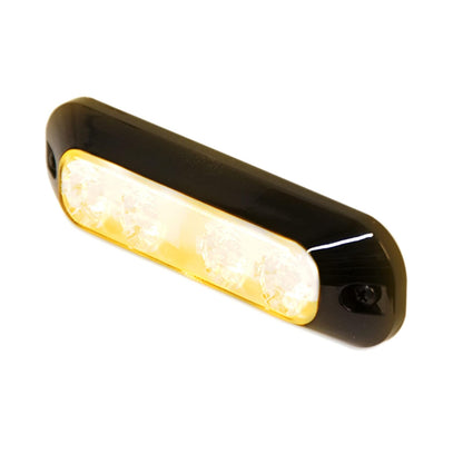 ECCO ED3704A Luz Direccional 4 LED Montaje en Superficie 12-24 VCC, Ámbar