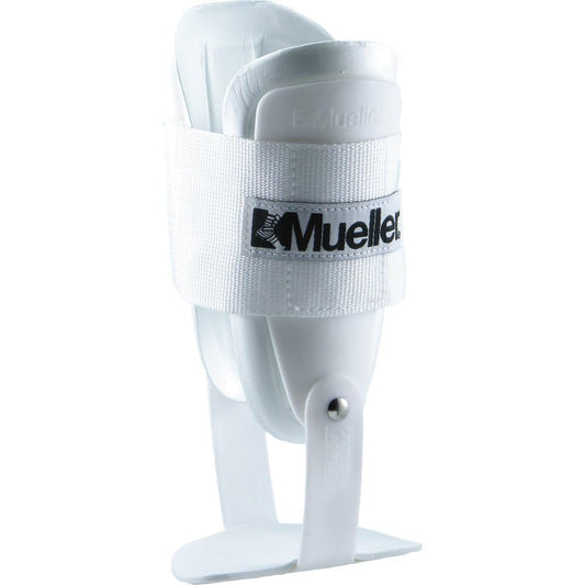 MUELLER Sports Medicine Lite - Tobillera para aliviar el dolor de tobillo para hombres y mujeres, ideal para esguinces, cepas, artritis, blanco, talla única