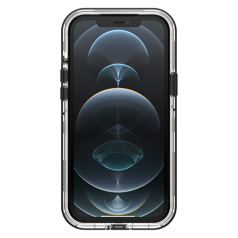 LifeProof Next Series - Funda para iPhone 12 Pro MAX, Vidrio Negro (Transparente/Negro)