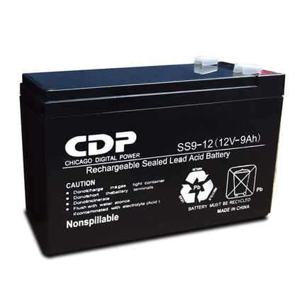 CDP Batería sellada de plomo ácido 12 V 9 Amp AH reemplazo recargable.