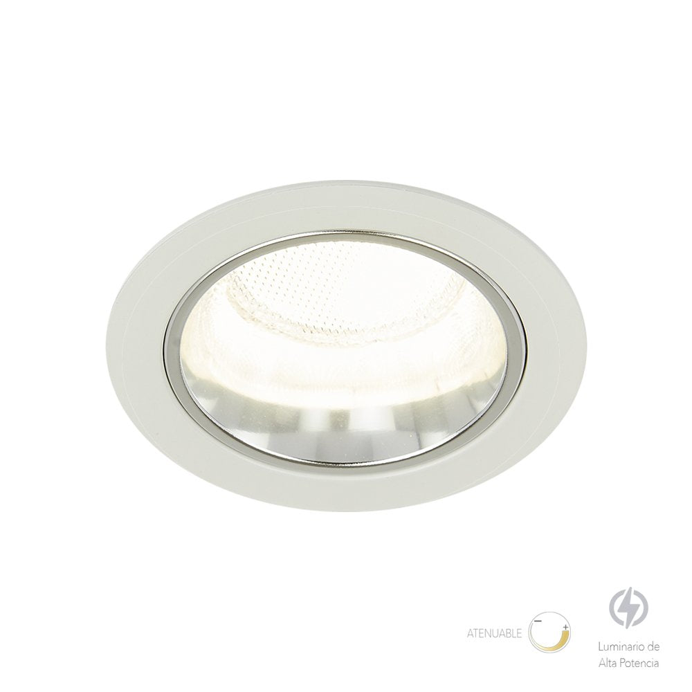Tecnolite - Lámpara de interior LED atenuable para empotrar, 13 W, Luz blanca neutra
