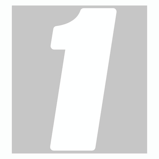 Dirt Digits - Vinilo de precisión con números 6 y 3 Unidades, 14 cm, Color Blanco, 1, Blanco, 14 cm