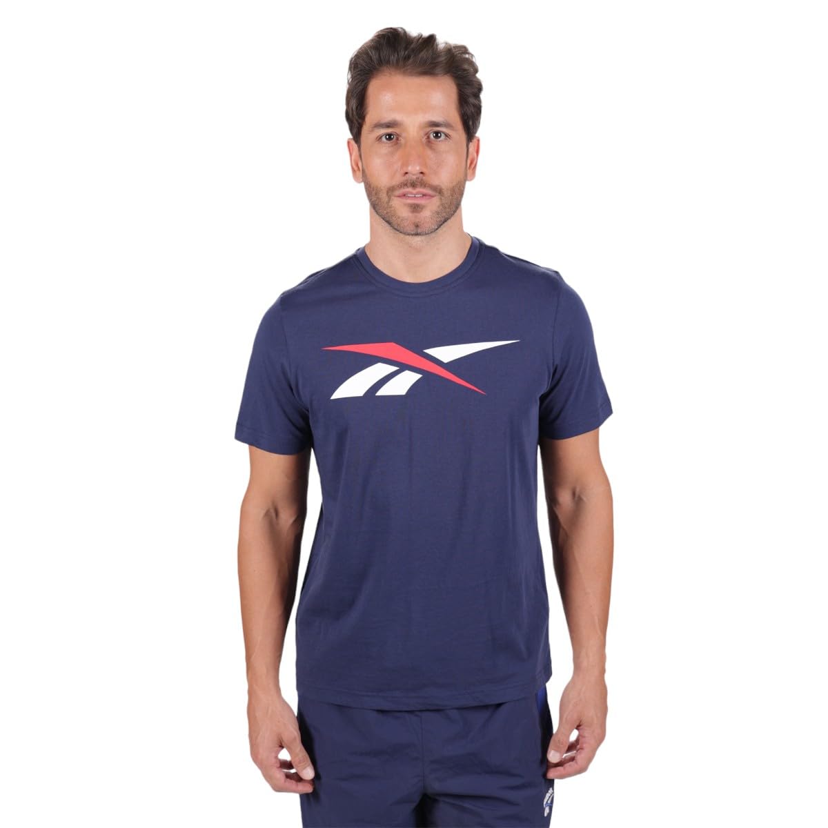 Reebok 100206020-3711-S Playera Vector tee para Hombre, M, Azul Marino