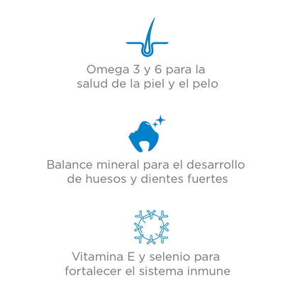 Nupec croquetas para Perros, Cachorros, con Vitamina E y Selenio, presentación de 2 kg.