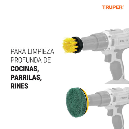 Pretul JCE-12P, Juego 12 Accesorios de Limpieza y asentado para Taladro