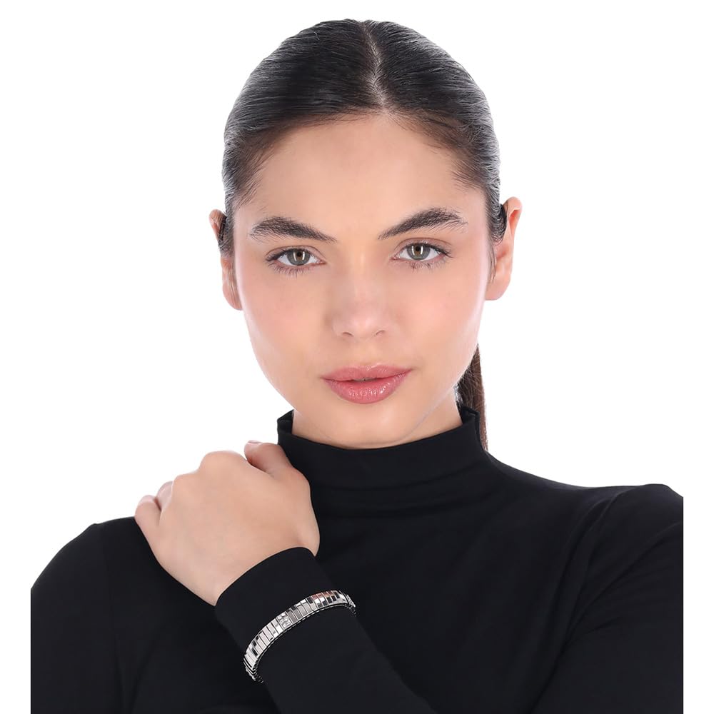 Nine West Pulsera Plateado Elastico para Mujer