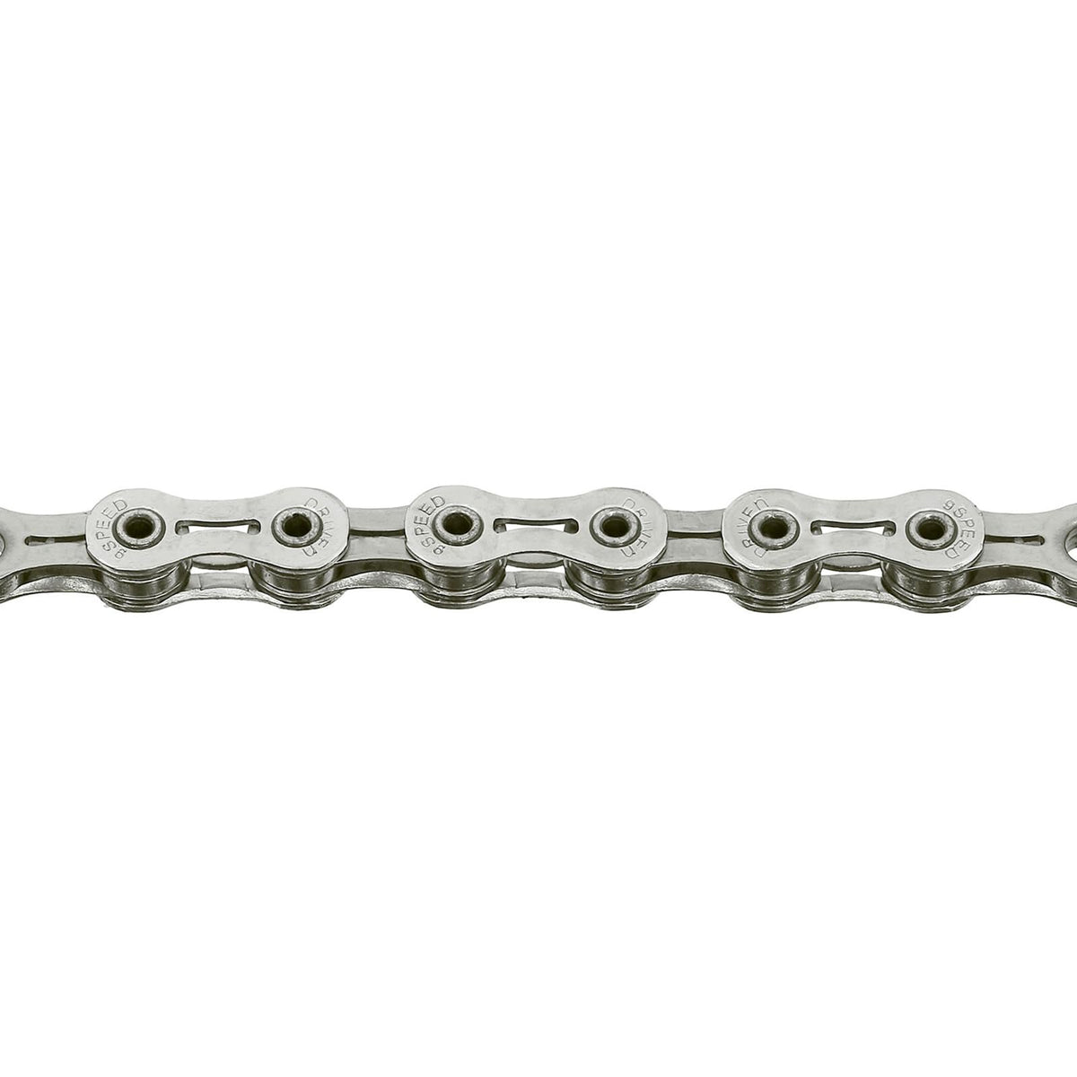 SUNRACE Cadena CNM9X 1/2X11/128 9P 116 Eslabones Index Plata con Candado Cajita CNM9X.116P.SD0.BXB