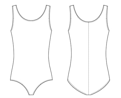 Bloch Dance Faire microlux - Maillot sin Mangas para Mujer