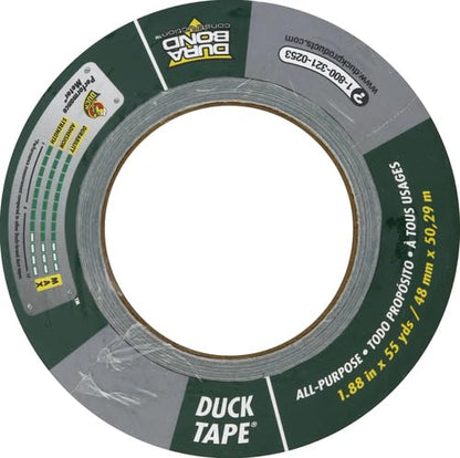 Duck Brand multiusos fuerza cinta adhesiva, Rollo individual, 1.88 Inch x 60 Yards, Plateado