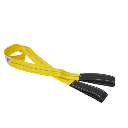 Keeper Eslinga Elevadora de 1.83 m x 5 cm, Amarillo/Negro/Blanco, 02612 | 2" x 6', Amarillo/Negro/Blanco, poliéster, uso general, elevación, gargantilla, cesta