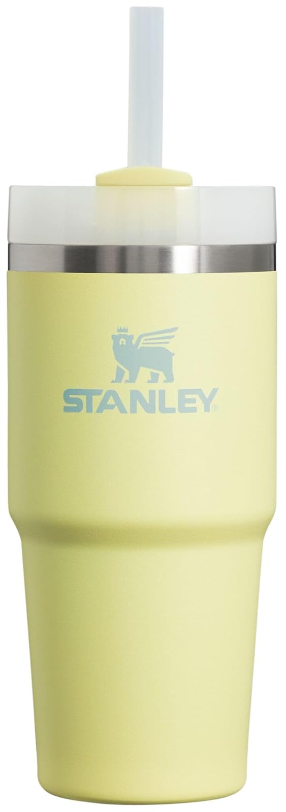 Stanley Quencher H2.0 - Vaso Térmico con Popote, Tapa Giratoria de 3 Vías, Acero Inoxidable, Libre de BPA - 14 onzas - Pomelo