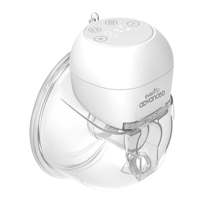 Evenflo Advanced Extractor de Leche Eléctrico Portátil, Inalámbrico, Recargable USB, 3 Modos de Operación, Silencioso, Libre de BPA, con Copa de Silicón y Módulo de Succión