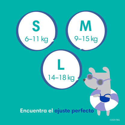 PAMPERS Splashers Pañales de Natación Talla S, 12 Unidades, Bebé 6 a 12 Kg