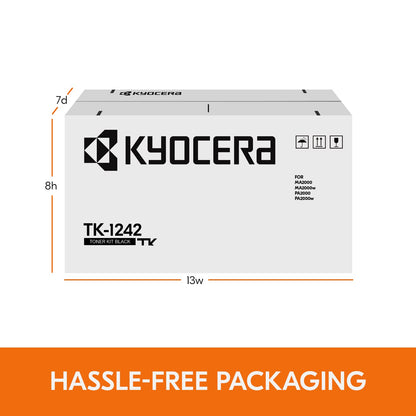Kyocera TK-1242 Cartucho de tóner Negro, Funciona MA2000w / PA2000w, Original (1T02Y80UX0)