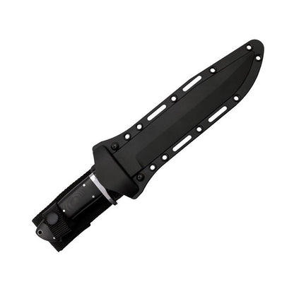 Cold Steel Black Bear Classic VG-10 San MAI III - Cuchilla de Punta de Clip de 5 Pulgadas, Mango G-10, Cuchillo de Hoja Fija con Funda Secure-Ex