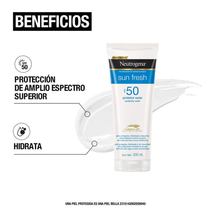 Neutrogena Sun Fresh Protector Solar Corporal FPS50, 200ml