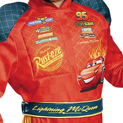 Disguise Cars 3 Lightning Mcqueen Disfraz clásico para niño pequeño, Rojo, Pequeño (2T)