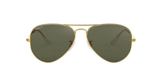 Lentes oscuros Rb3025 clásico Polarizado, Ray-Ban, Unisex adulto, Espejo polarizado de bronce cepillado Demigloss brillante/gris/violeta, 58 mm