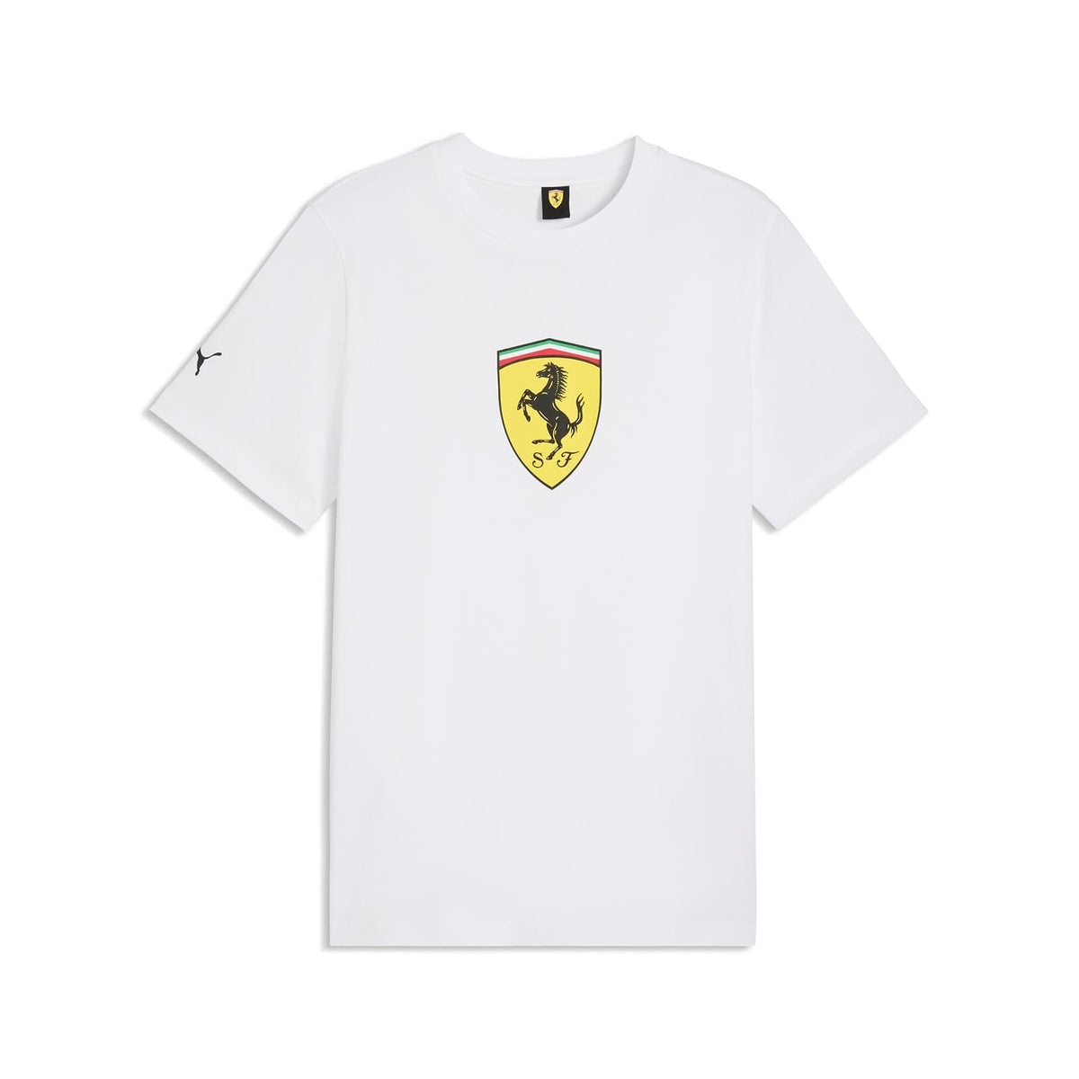 Puma Ferrari Colored Shield tee Tees Hombre - G - PUMA White