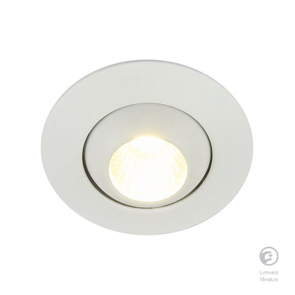 Tecnolite Lámpara de Interior LED para Empotrar YDCLED-300/B, 4 W, Luz Suave Cálida, Blanco