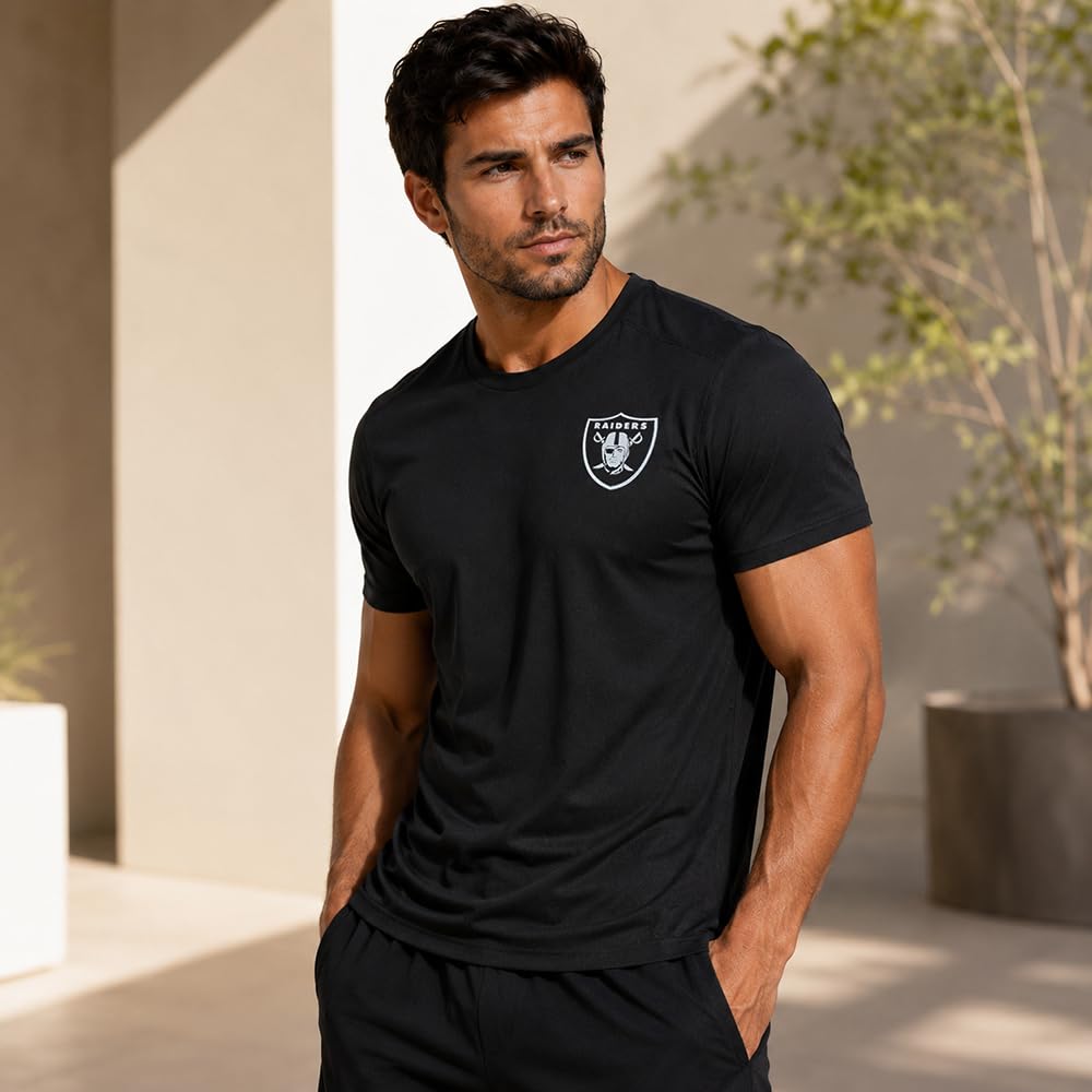 NFL Playera Deportiva Las Vegas Raiders Negro para Hombre