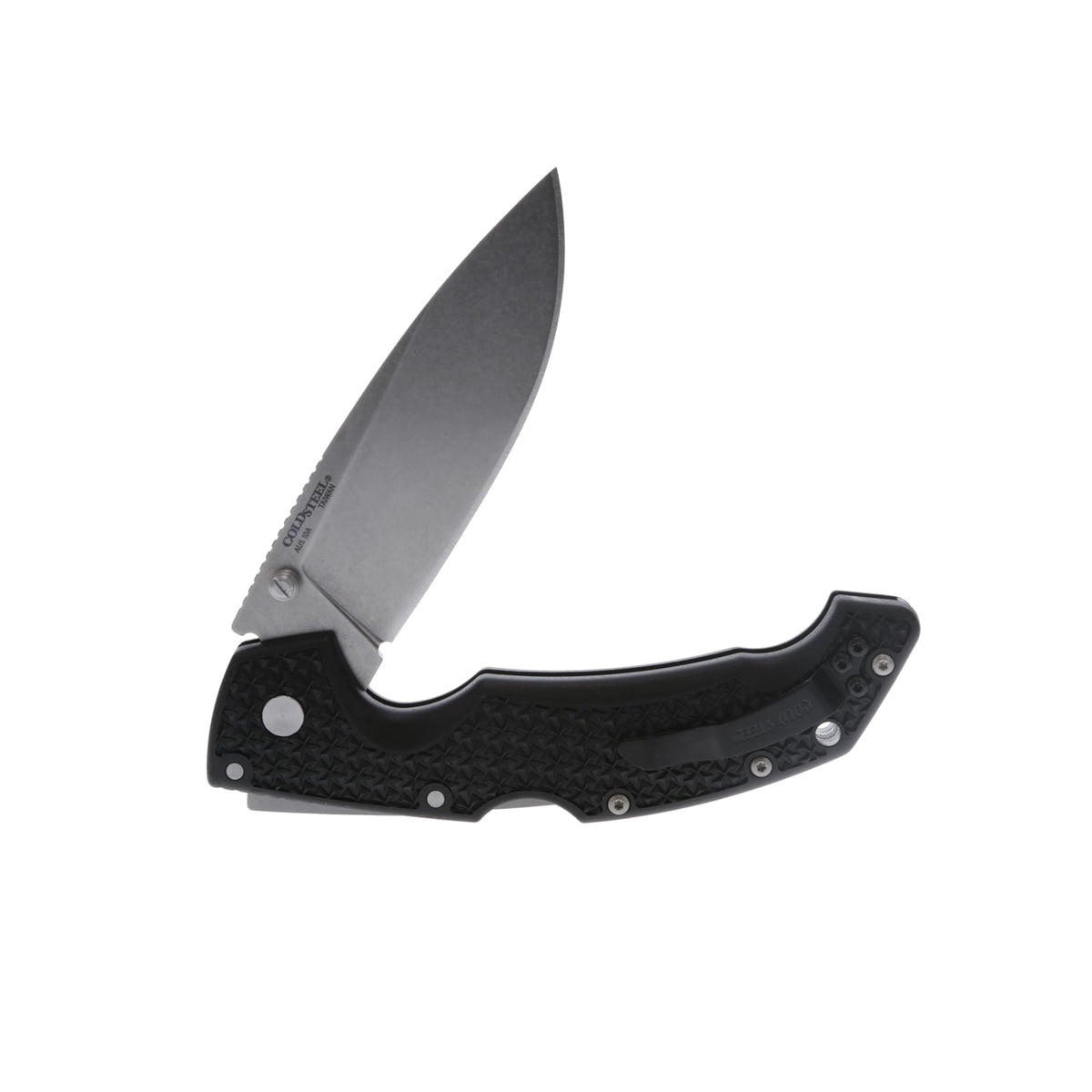 Cold Steel Voyager AUS10A AUS10A - Cuchilla afilada de 13,2 cm, mango Griv-Ex, para llevar diario, cuchillo plegable táctico con bloqueo de triple anuncios