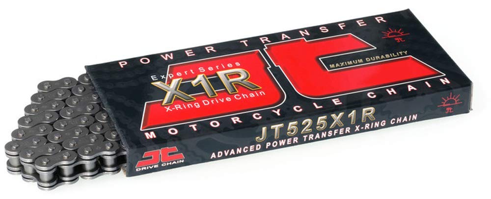 JT Cadena de Transmisión 525 X1R3 120 Eslabones Acero Negro