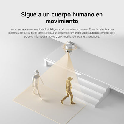 XIAOMI Outdoor Camera CW300, Cámara Exterior con resolución 2560p, IP66 | Detección Personas por IA, Visión Nocturna, 360grados, Blanco