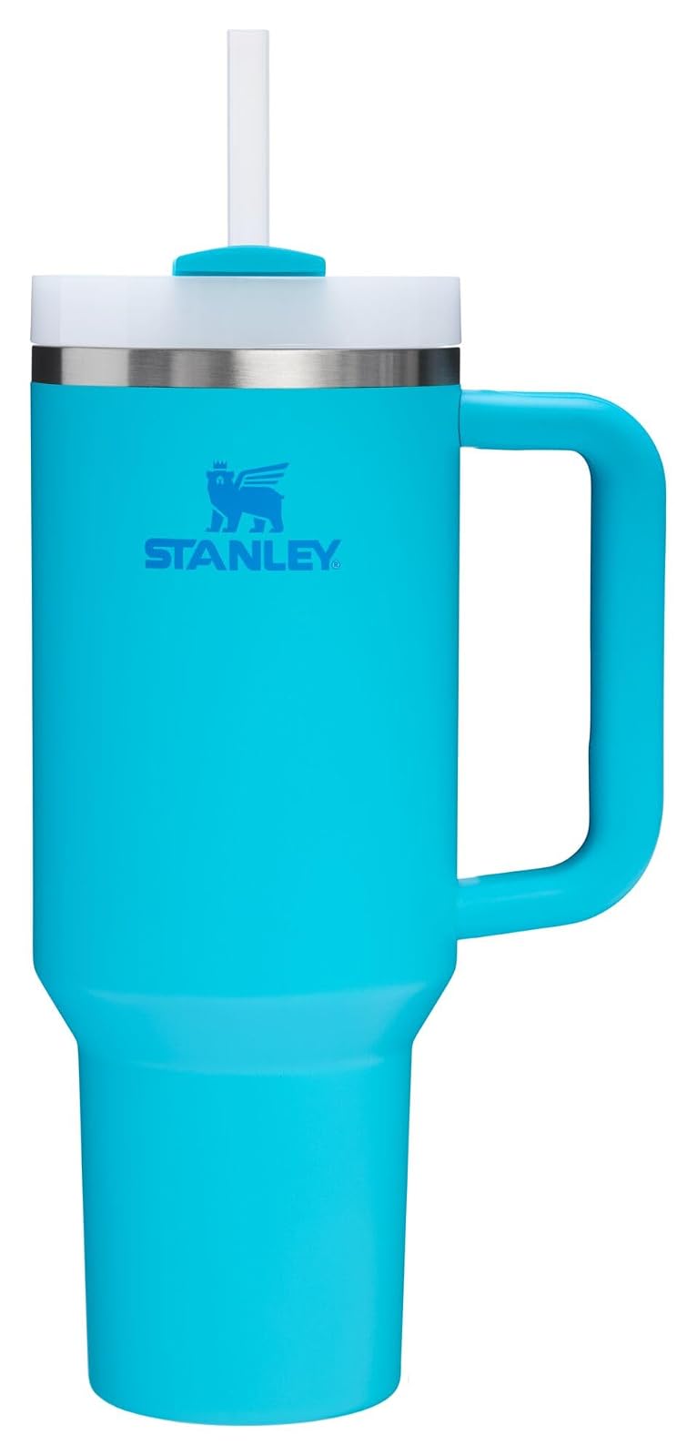 Stanley Quencher H2.0 Vaso con Asa y Popote, Tapa FlowState - 40 oz - Salpicadura