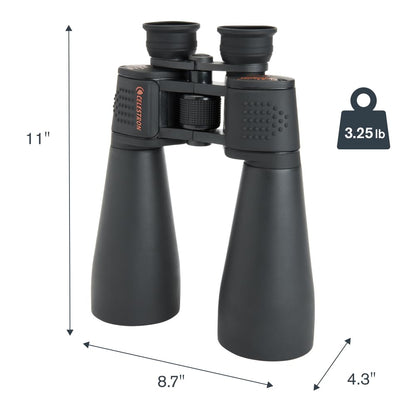 Celestron SkyMaster 25x70 – Powerful for Detailed Long-Distance Viewing and Binocular Astronomy – Multi-Coated Optics – Tripod Adapter & Carrying Case