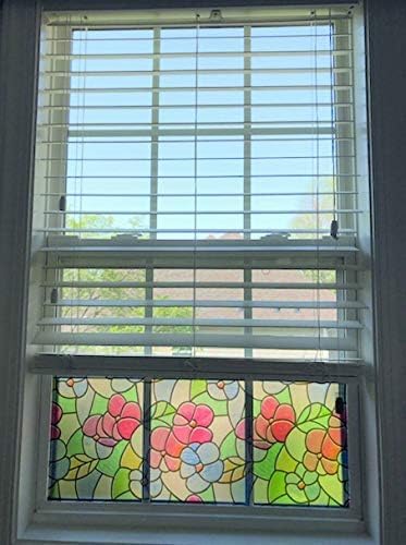 DC Fix 3460117 Stained Glass Self-Adhesive Window Film, Red/Blue
