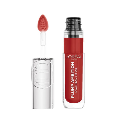 L'Oréal Paris Plump Ambition Lip Oil Voluminizador con Ácido Hialurónico, 5 ml - Berry Jolie - Small