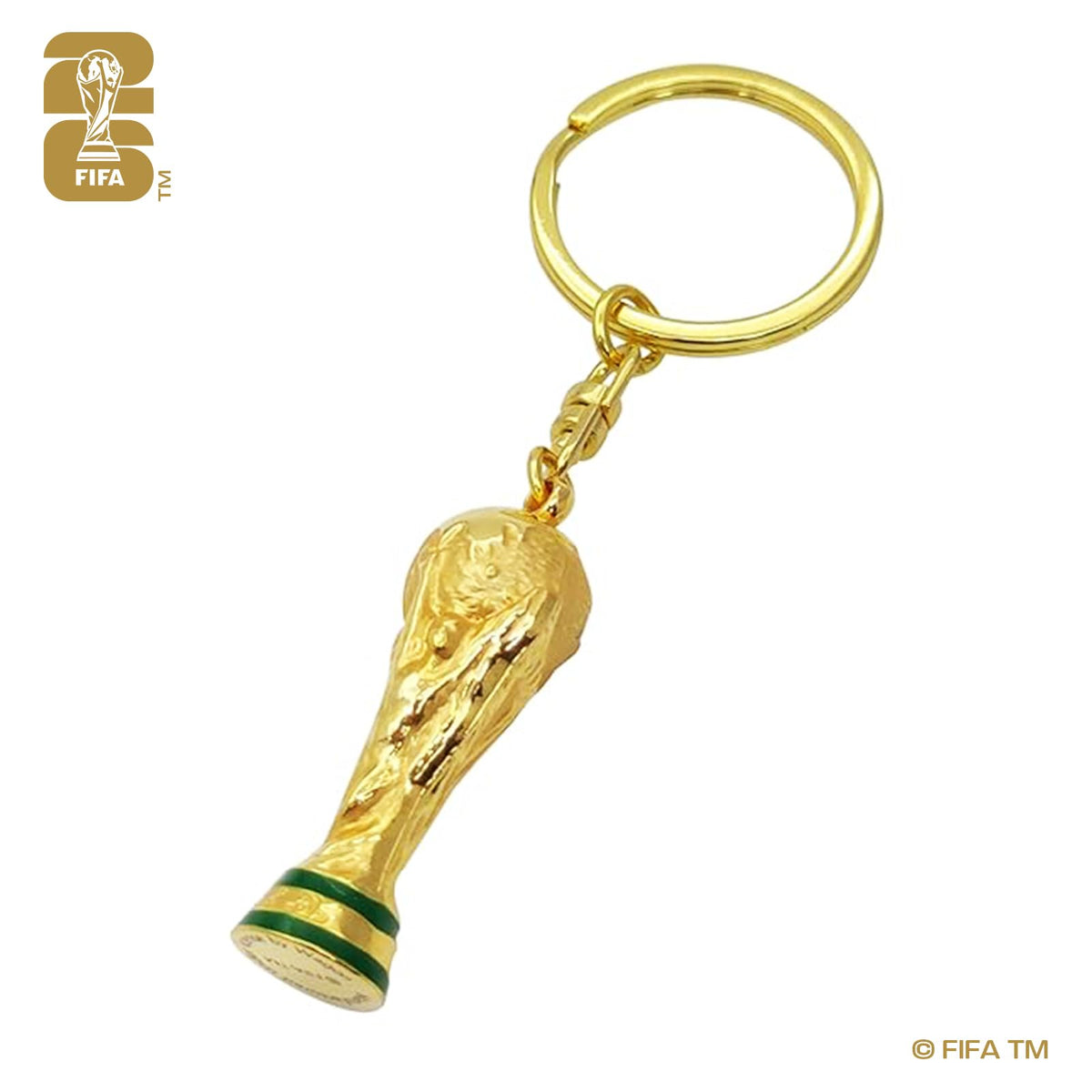 Llavero Oficial FIFA Copa del Mundo 2026 – Trofeo 3D Giratorio 40 mm – Edición Coleccionista – Aleación de Zinc Premium & Acrílico – Ideal para Llaves, Bolsas Deportivas & Mochilas