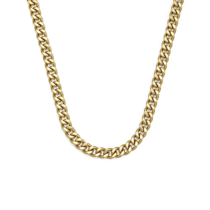 Collar Fossil Carlie T-Bar JF04956710 de acero inoxidable de color dorado para dama