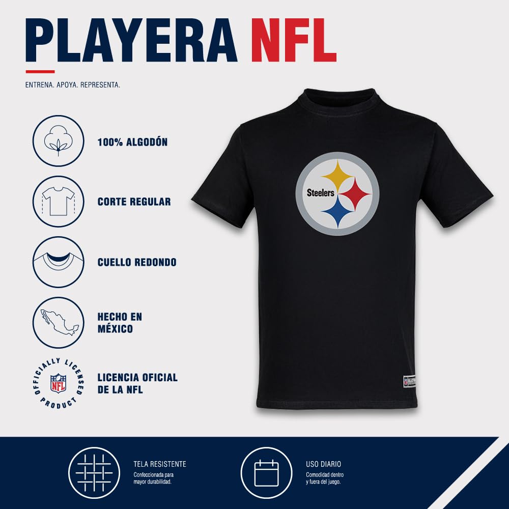 NFL Playera Aficionado Básica Pittsburgh Steelers