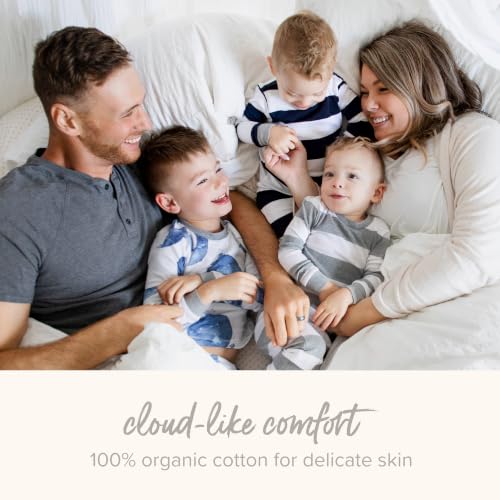 Burt's Bees Baby Sleep and Play Pjs, 100% Organic Cotton One-piece Zip Front Romper Jumpsuit Pajamas Durmientes para bebés y niños pequeñosbebés niños
