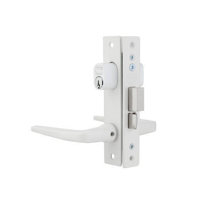 Phillips Cerradura Modelo Slim 549 Manija Delgada Para Puerta De Aluminio Blanco