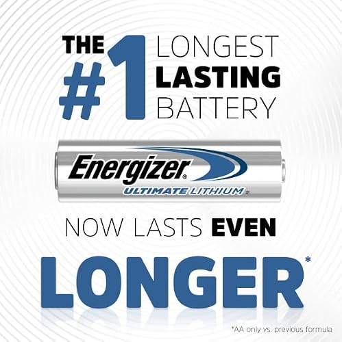 Energizer Ultimate Lithium AA Batteries, 4 Pack
