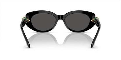 Swarovski 0SK6002 Gafas de Sol para Mujer, Forma Oval Color Negro