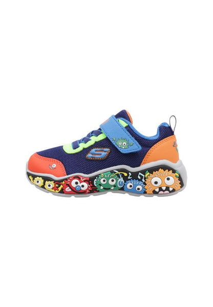 Skechers Play Scene tenis para niño - 11.0 cm - Azul marino - Multicolor