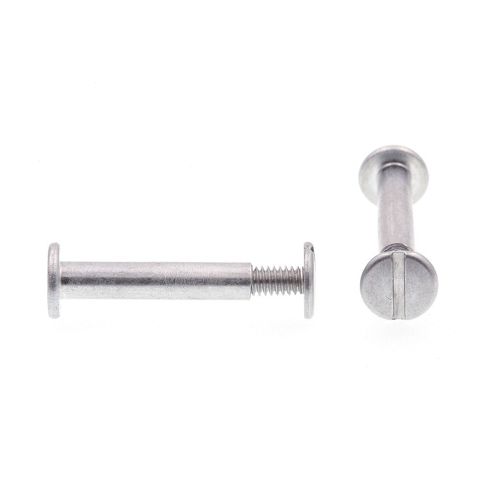 Prime-Line 9051753 - Postes y tornillos de encuadernación, cabeza de braguero, unidad ranurada, 3/16 pulgadas X 1 pulgada, aluminio (paquete de 25)