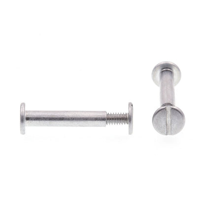 Prime-Line 9051753 - Postes y tornillos de encuadernación, cabeza de braguero, unidad ranurada, 3/16 pulgadas X 1 pulgada, aluminio (paquete de 25)