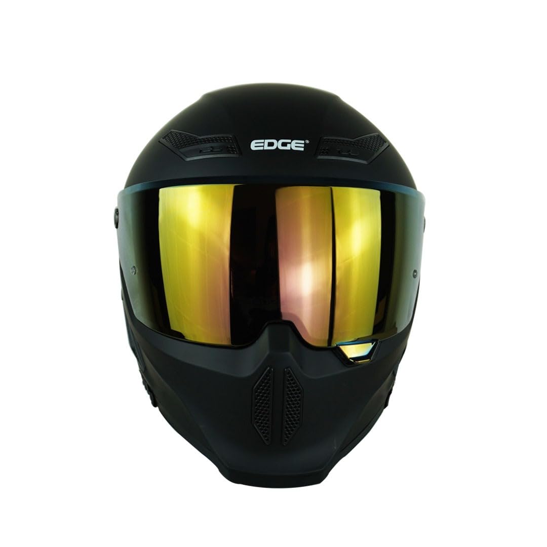 Casco para Moto Modelo NITROX - Casco Motocicleta Marca Edge - Visor Doble ANTIVAHO - Cascos para Motos Certificados Dot Moto - Accesorios para Moto Motocross Motocicleta